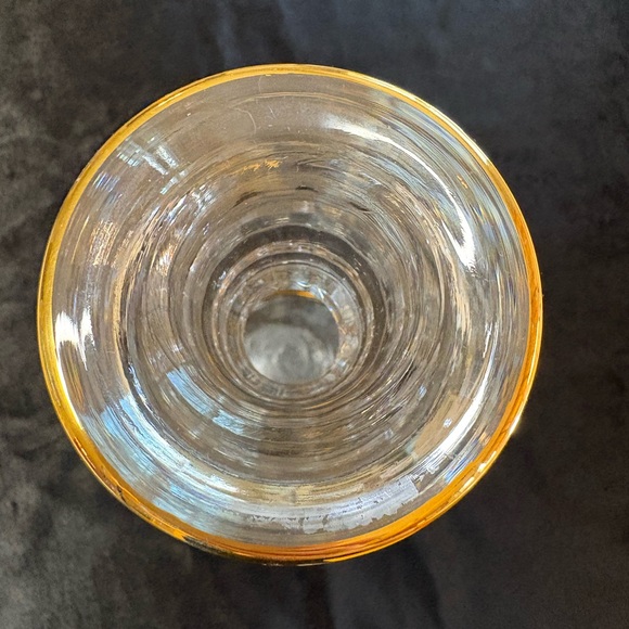 🔥🔥🔥Vintage Mid Century Modern Imperial Cambridge Glass Mt Vernon Decanter Gold - Picture 4 of 7